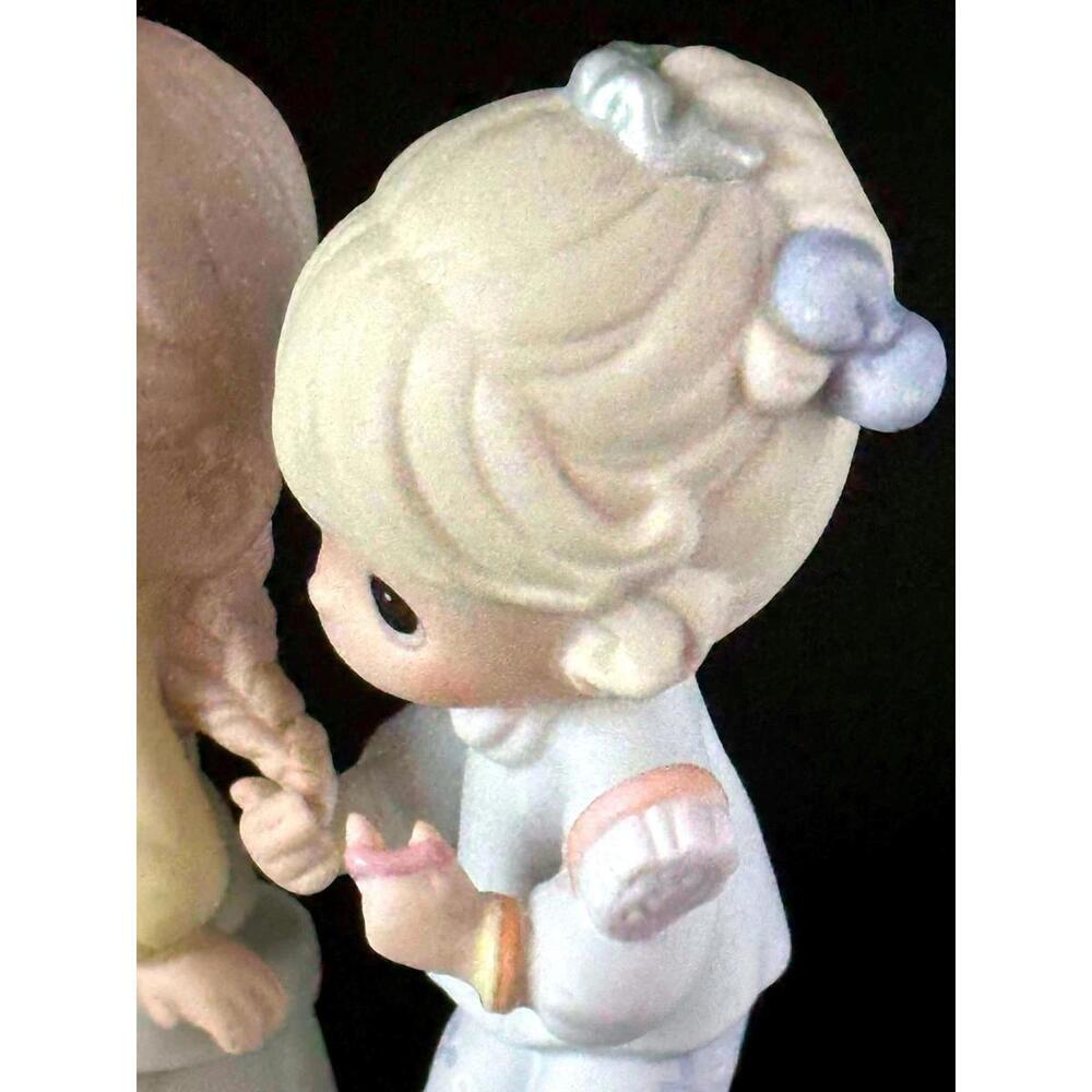 Precious Moments Adorable Collectible Figurine of Two Girls 🕊️🌸 - Picture 2 of 6